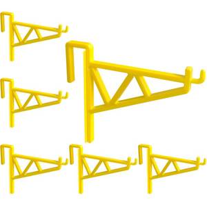 lot 7968 image: FEYAIM 6 Pack Beehive Frame Holder Bee Hive Frame Grip Beehive Inspection Bracket Beehive Hanger Beekeeping Frame Support Bracket Rack Beekeeping Equipment Beekeeping Supplies (Yellow)