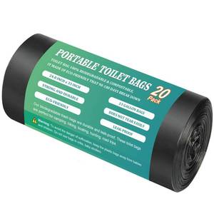 lot 7973 image: 20PCS 13 Gallon Portable Toilet Bags for Camping, Biodegradable Trash bags - 1.2 Mills Thickened Waste Bag, Camping Poop Bag for Trash Lawn, Leaf Yard