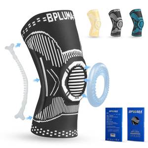 lot 7983 image: Bpluma Knee Brace for Men and Women, Compression Sleeve for Torn Meniscus, Arthritis, Joint Pain, Support for Working Out, Running, Weight Lifting, Fitness - XXL