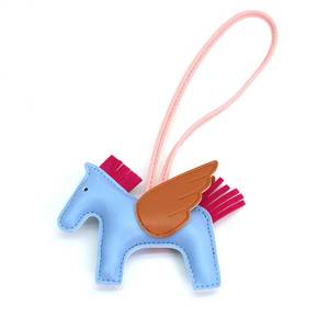 lot 8044 image: HOHOPEACH Vegan Leather Bag Charms Purse Charms for Handbags Preppy Stuff Designer Cute Keychains for Women Car Accessories (Sky Blue,One Size)