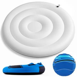 lot 8210 image: Soulchen Replacement Innertube for Towable Boat Tube 1-3 Rider Model, Adjustable Inner Tube for Water Sport, Safety Speed Valve for Inflating Deflating, No Cover Included (Flat Style,1 Rider) - Retail $751