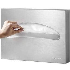 lot 8212 image: Gorlary Commercial Toilet Seat Cover Dispenser Wall Mount, Self-Adhensive - Retail $29
