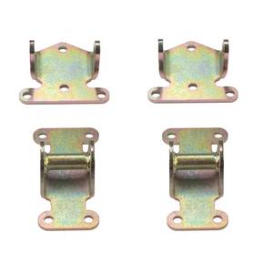 lot 8215 image: SBCBBC Solid Steel Motor Mount Engine Bracket Kit for Chevy V8 283 327 350 400 Small & Big Block Chevy Engines Off Road Racing - Retail $28