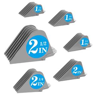 lot 8224 image: Clipper Guards Compatible with Wahl 10 12 14 16 18 20 Hair Clipper 6pcs