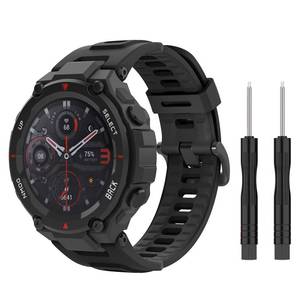 lot 8245 image: MoKo Sport Band Compatible with Amazfit T-RexT-Rex Pro, Black