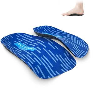 lot 8249 image: 34 Orthotics Insoles for Men Women, High Arch Supports Shoe Inserts for Plantar Fasciitis, Flat Feet, Overpronation and Heel Pain (Men 9-10Women 11-12, blue)