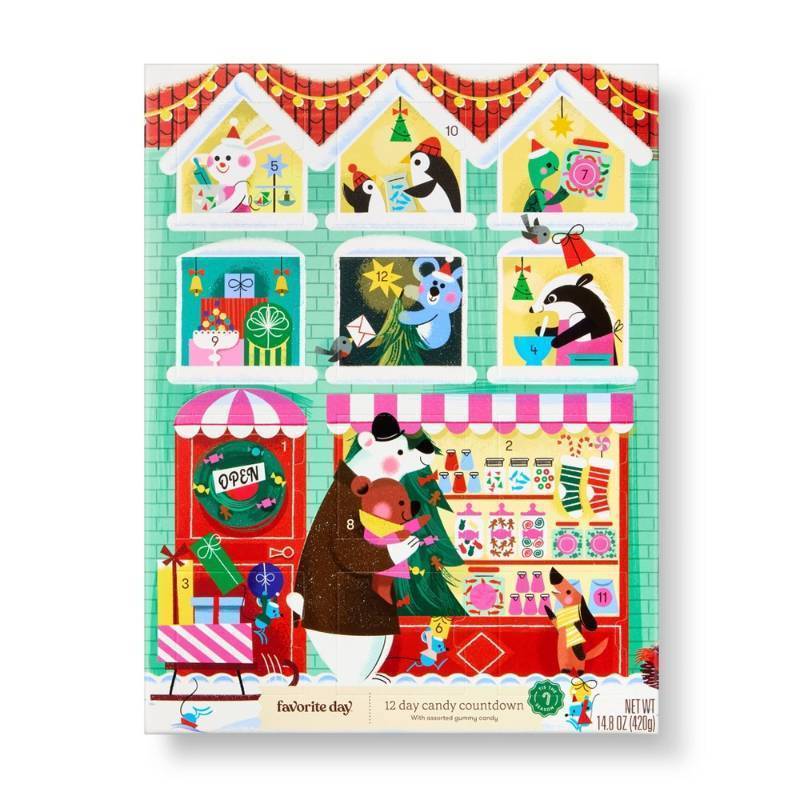 lot 5379 image: Christmas 12 Days of Holiday Candy Countdown Advent Calendar - 14.8oz - Favorite Day 326