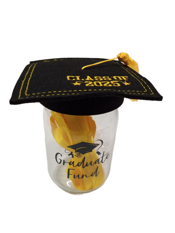lot 6984 image: Graduate Fund Jar with Class of 2025 Mortarboard