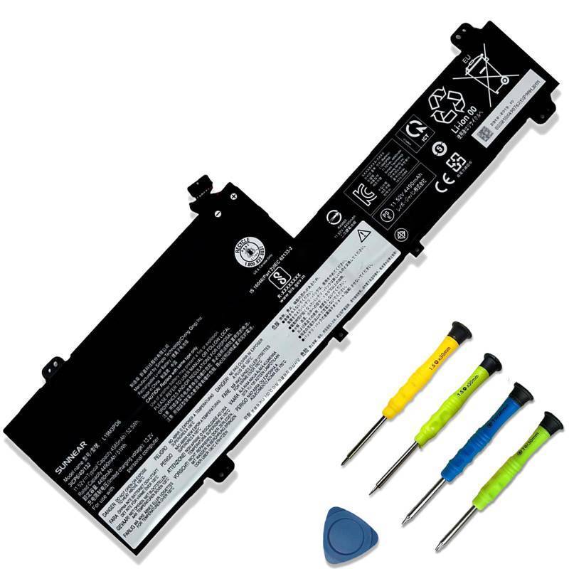 lot 7119 image: SUNNEAR L19M3PD6 Laptop Battery Replacement for Lenovo Flex 5-14ARE05 5-15IIL05 5-14IIL05 82DF 81X2 Series L19L3PD6 5B10X49072 L19D3PD6 5B10X49075 5B10X49077 L19C3PD6 5B10X49073 11.52V 56Wh 4915mAh