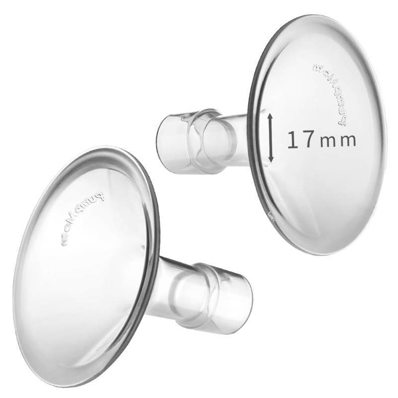 lot 7162 image: PumpMom-us 19mm Shields Compatible with Medela Breast Pump Parts, Replace Flange Accessories for PersonalFit, Freestyle, Harmony, Maxi, Flex Connector, PersonalFit Flex Breast Shield, 2pcs (19mm)