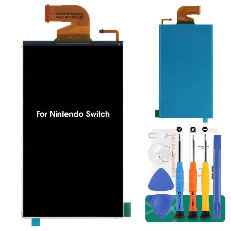 lot 7168 image: Nintendo Switch Screen Replacement LCD Display Panel Repair Parts, Includes Tempered Glass