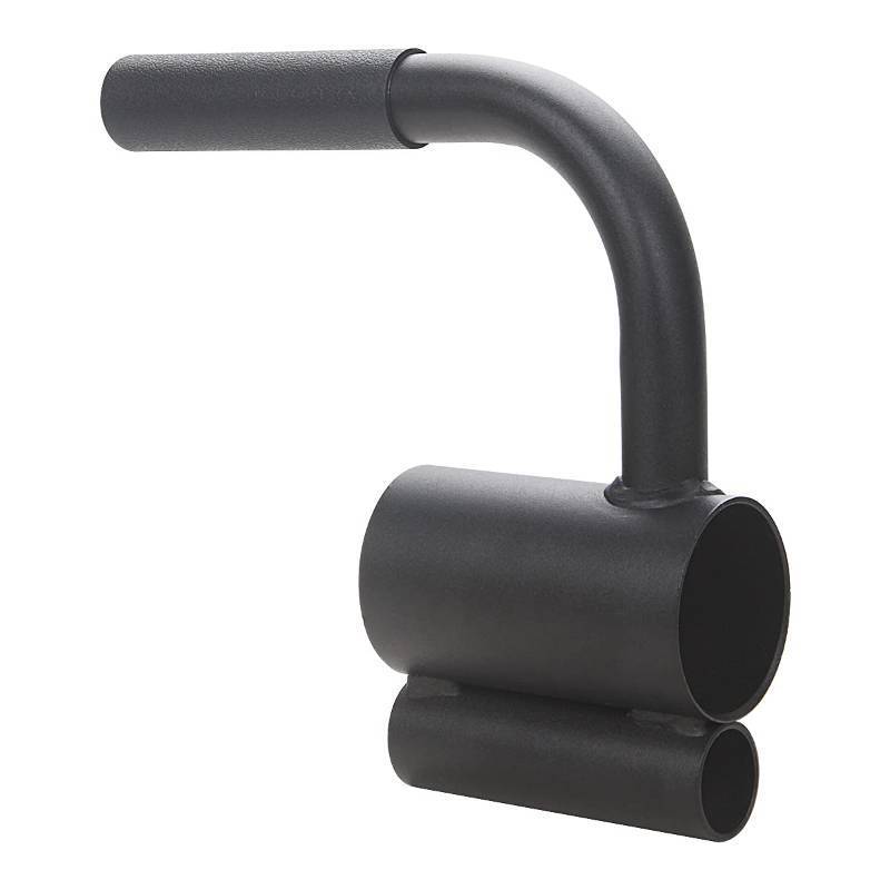 lot 7188 image: A-KARCK T Bar Row Handle with Rubber Grip, Black Powder Coating Landmine Handle Fits 1 and 2 Olympic Bars to Build Back Arm Shoulder Muscles