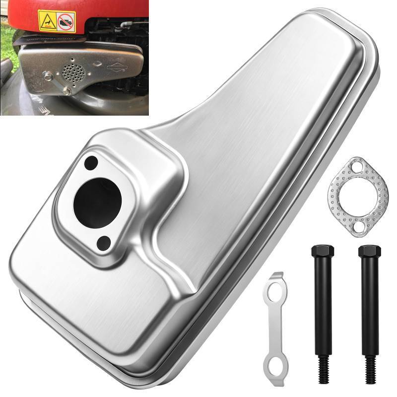 lot 7204 image: 692038 Lo-Tone MufflerExhaust Muffler Compatible with B&S 6 HP Quantum Engines or 625-675 Series Engines and Toro Models - with Shoulder bolts