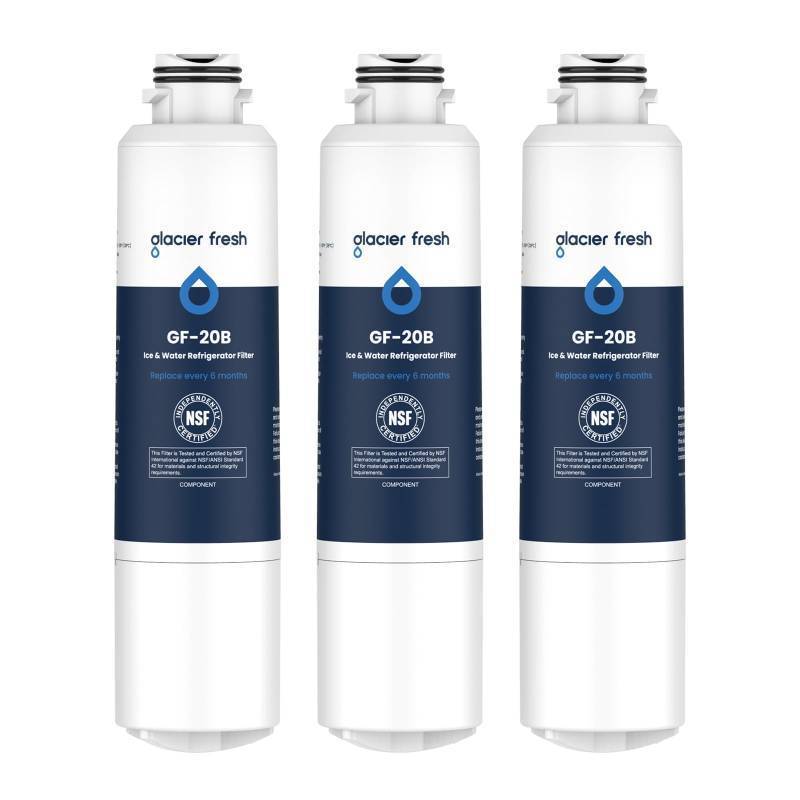 lot 18894 image: GLACIER FRESH Replacement for Samsung Water Filter Da29-00020b 3 Pack - Retail $25