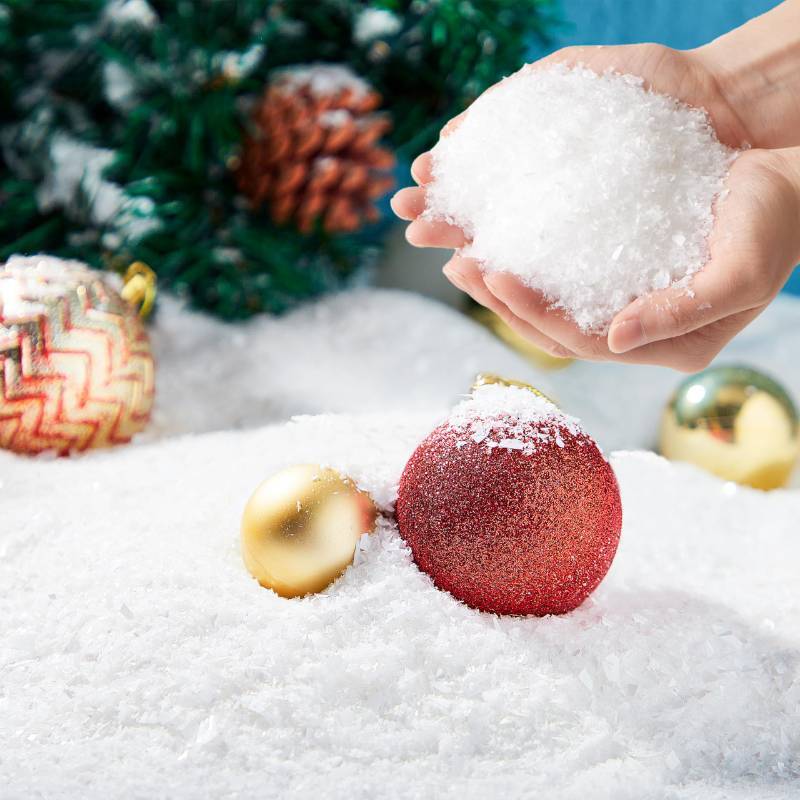 lot 18896 image: JOYIN 2 Pack 10 Oz Fake Snow 280g Artificial Plastic Snowflakes for Christmas Tree Decoration Xmas Party Home Holiday Decor and White Displays