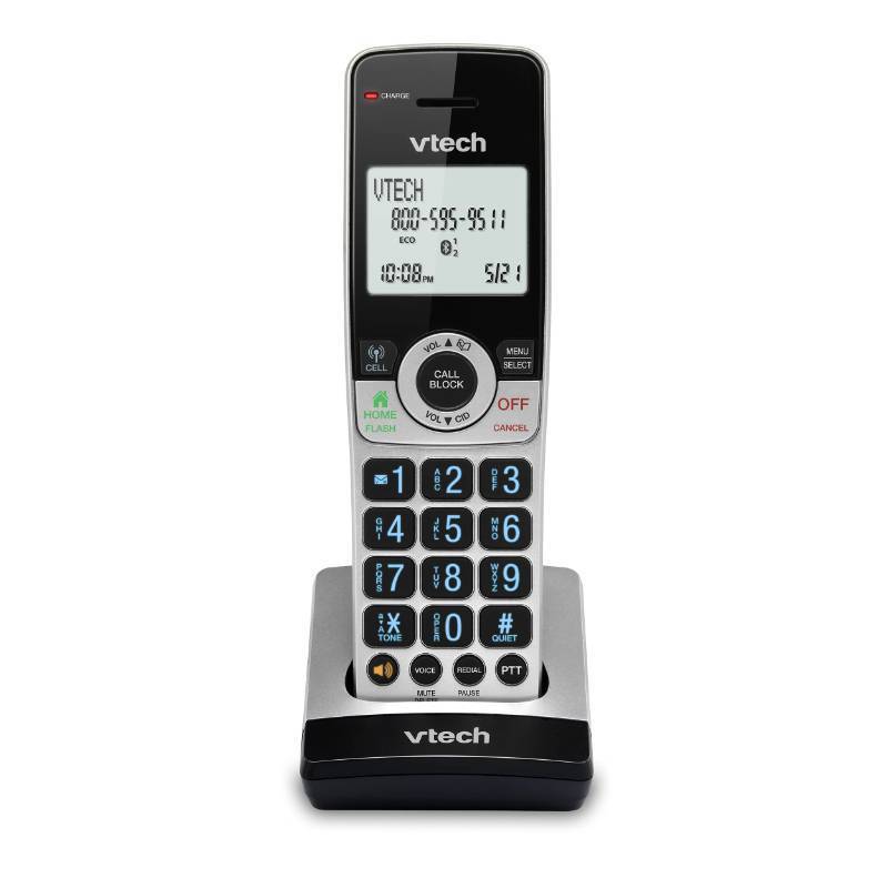 lot 19070 image: VTech IS8201 Additional Handset for IS8251 Business Grade Cordless Phone Series, Perfect for Home Office, Smart Call Blocking, Answering System, Bluetooth Connect to Cell - Retail $25