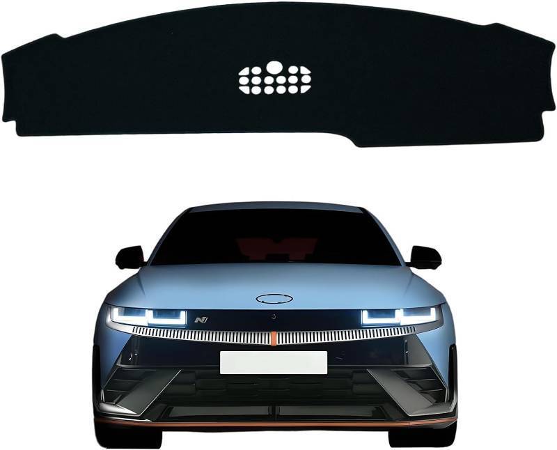 lot 19131 image: ASINRI Dashboard Cover Custom Fit for 2022 2023 2024 (Not Fit 2025) Hyundai Ioniq5 Ioniq 5 Without HUD Suede Dash Cover Mat Pad Sunshade Glare UV Rays Protector Accessories