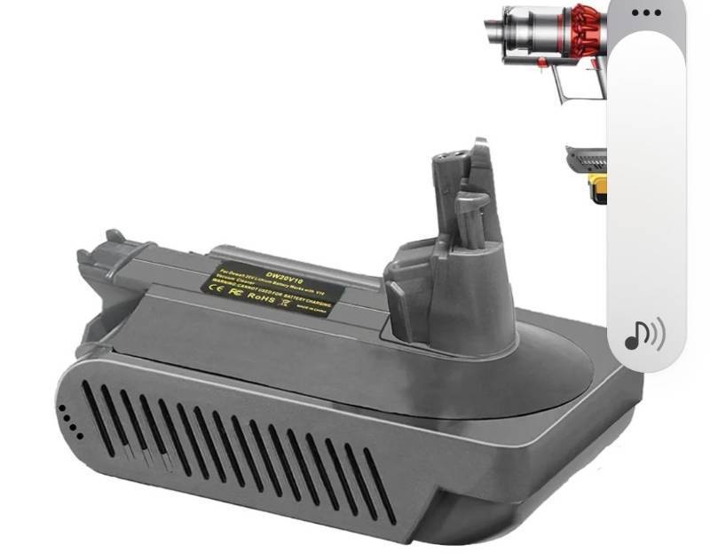 lot 19141 image: V10 Adapter for Dewalt 20V Battery Convert to for Dyson V10 SV12 Animal Absolute Motorhead Fluffy Total Cordless Stick Vacuum Cleaner (only Adapter) - Retail $38