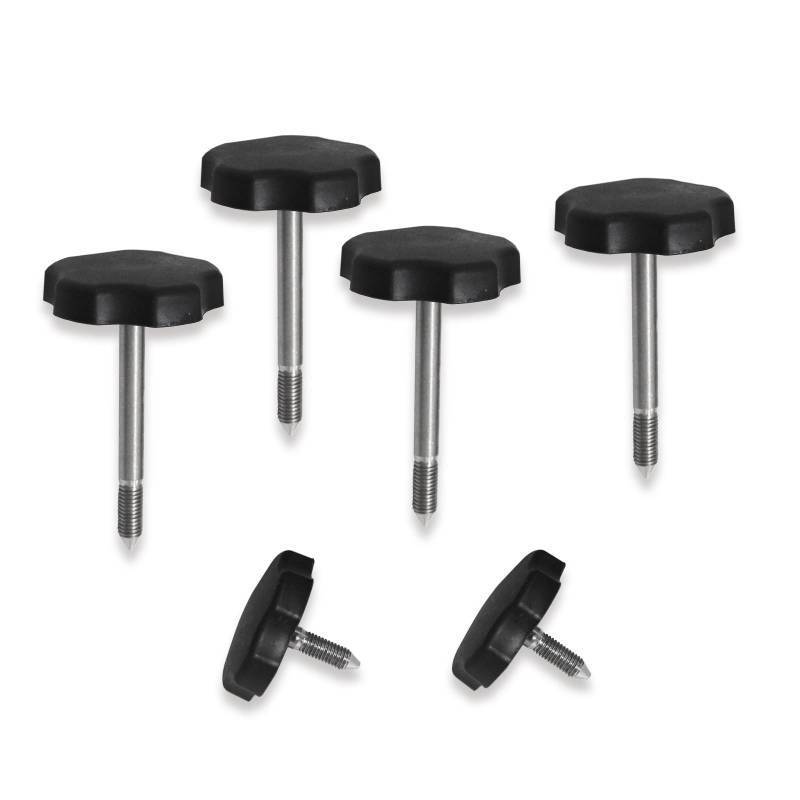 lot 19193 image: MSCRP 6Pcs Soft Top Window Frame Knob Door Surround Knobs Kits with Pin