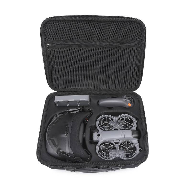 lot 19226 image: Carrying Case for DJI NEO 2 with Goggles N3, RC Motion 3 Controller, Battery Charger Hub, Porable Travel Storage Bag for DJI NEO 2 Batteries Accessories - Retail $35