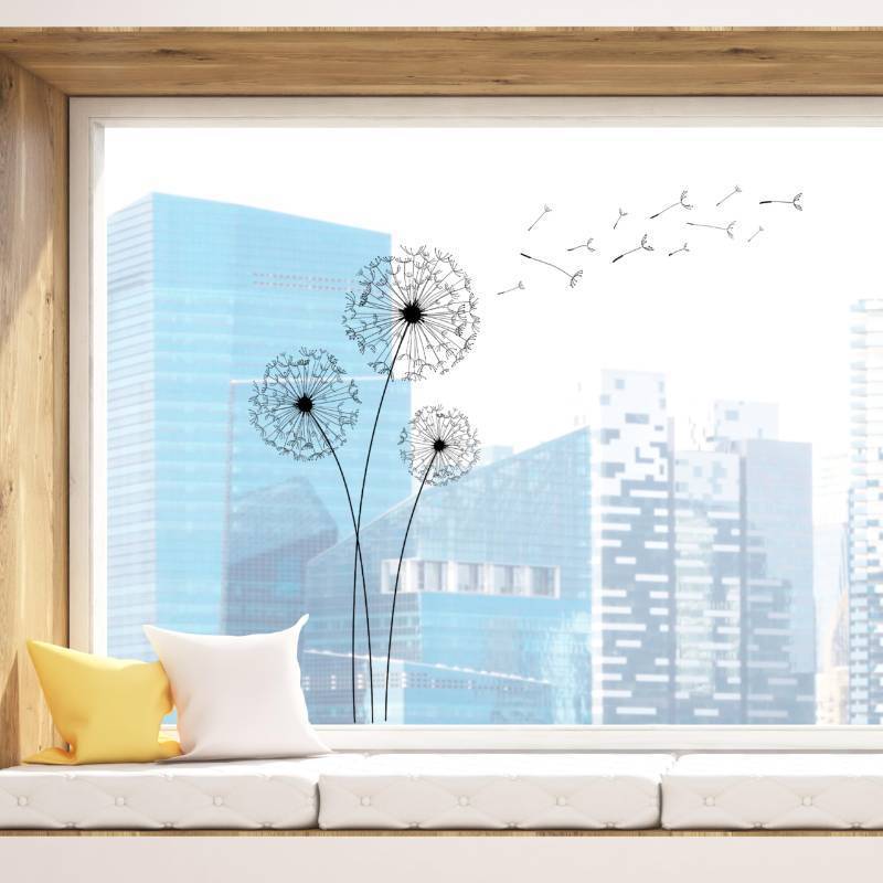 lot 60148 image: Dandelion Wall Decals, Flower Stickers, Mural Decorations. Suitable for Floral Wall Decals in bedrooms, Offices, bathrooms, and Living Rooms. Removable Art Decorations with Peel-and-Stick Room Decor.