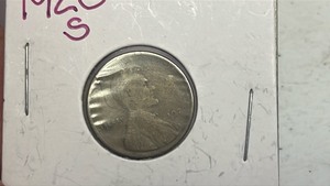 lot 27 image: 1920-S Lincoln Cent Penny Coin RC50