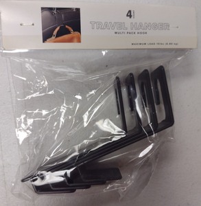 lot 63 image: Travel Hanger Multi Pack Hook 4-Count 15lbs Maximum Load