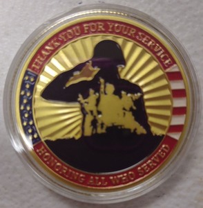 lot 77 image: United States Military Challenge Coin