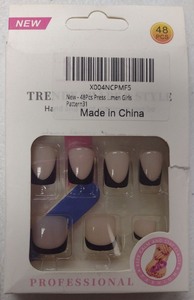 lot 80 image: Press-On Nails 48 Pieces Women Girls Pattern 31 X004NCPMF5