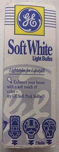 lot 87 image: GE Soft White Light Bulbs