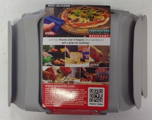 lot 95 image: Gripmitt 100% Silicone Oven Mitt Temperature Resistant 32-248°C GS80