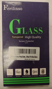 lot 100 image: Ferilinso Tempered Glass Screen Protector iPhone 14 Pro Max Privacy