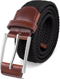 lot 403 image: Braided Mens Stretch Belt Elastic Belts for Men 40