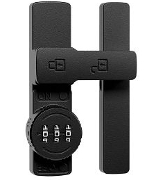 lot 55972 image: Door Latch 180 Degrees Sliding Door Lock Password Lock Interior Door Bolt Door Lock Bolt. PASSCODE UNKNOWN. - Retail $56