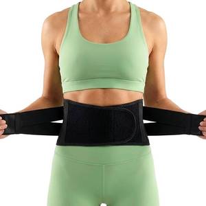 lot 58775 image: Adjustable Back Brace for Lower Back Pain for Women and Men - Breathable & Comfortable Lower Back Brace Belt for Sciatica, Scoliosis, Herniated Disc - Lightweight Lumbar Support Belt for Work, Driving & Walking, etc., Black. - Retail $40