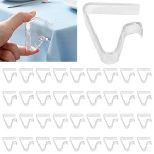 lot 58791 image: Clear Tablecloth Clips, 36Pcs Plastic Table Cover Holder Clamps, Large Table Cloth Clips for Outdoor Party Camping Picnic Christmas Wedding, Transparent PS Plastic Material - Retail $7