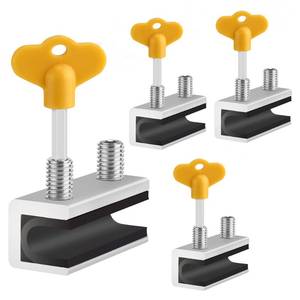 lot 58798 image: Window Locks, 4 Sets Sliding Security Window Lock with Key for Vertical & Horizontal Sliding Windows & Sliding Doors, Adjustable Window Locks Security Window Stoppers for Patio Bedroom Home and Office - Retail $13