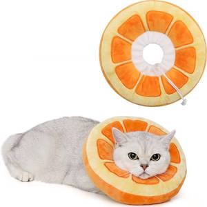 lot 58803 image: Adjustable Cat Cone Collar Soft, Cute Cat Donut Collar After Surgery, Kitten Recovery Cones to Stop Licking - Retail $17