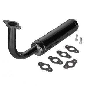 lot 58814 image: Motorized Bicycle Exhaust, Bicycle Muffler Silence for 49cc 50cc 60cc 66cc 80cc 100cc Motorized Bicycle (Black) - Retail $18