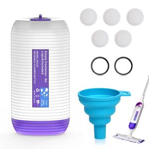 lot 58817 image: Refillable Bottle for Swiffer� Power Mop, 500ML  17 FL.OZ Reusable Solution Container, with 6 Leak-Proof Seal & 1 Funnel,Simple Installation, Works with Any Cleaner - Retail $18