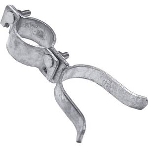 lot 58860 image: 1-58 x 2-38 Chain Link Fence Gate Fork Latch - Fence Gate Latch - Galvanized Fence Gate Latch with Hole for Padlock - Retail $21