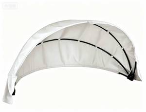 lot 58869 image: 66-75 Outdoor Daybed Replacement Canopy, Outdoor Patio Wicker Daybed Canopy, Top Cover Compatible with Patio Round Daybed,Enhanced Polyester Fabric with Superior Color Fastness (Off-White) - Retail $70