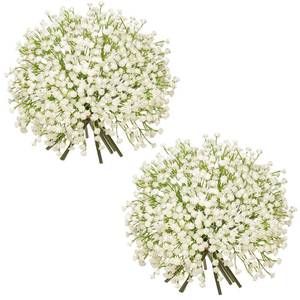 lot 58874 image: Babys Breath Artificial Flowers Bulk 20 Pack (60pcs) Faux Baby Breath Plastic Flower Fake Gypsophila Flower Arrangement for Crafts Fake Flowers Bouquet for Wedding Centerpieces Cream Baby Breath - Retail $20