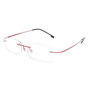 lot 58882 image: Lightweight Rimless Titanium Stainless Steel Anti-Blue Light Reading Glasses B2686 - Retail $9