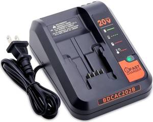 lot 58889 image: BDCAC202B 20V Fast Charger Compatible with Black&Decker 20V Lithium Battery - Retail $20