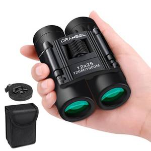 lot 58895 image: 12X25 Mini Pocket Binoculars for Adults Kids, Small Compact Binoculars for Bird Watching, Opera Concert - Retail $20