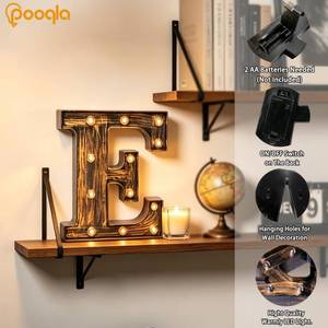 lot 58912 image: Vintage Light Up Letter &��Marquee Letters Coffee Bar Rustic Decor - Retail $14