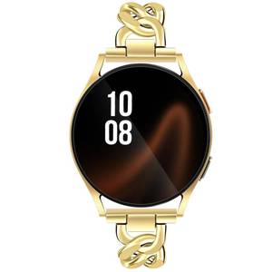 lot 58915 image: JR.DM Metal Samsung Galaxy Watch 7 6 5 4 FE 40mm 44mm Band 20mm Chain Bracelet Adjustable Women Strap Compatible Samsung Watch Bands 5ProWatch 64 Classic 42mm 46mmActive 2 - Retail $17
