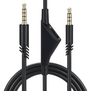 lot 58916 image: Replacement Cable Cord for Astro A40A40TRA10 Gaming Headsets, Aux Wire with Volume Control 2.0 M 6.5 Feet Compatible with Xbox-One PC Ps4 etc (Black) - Retail $12