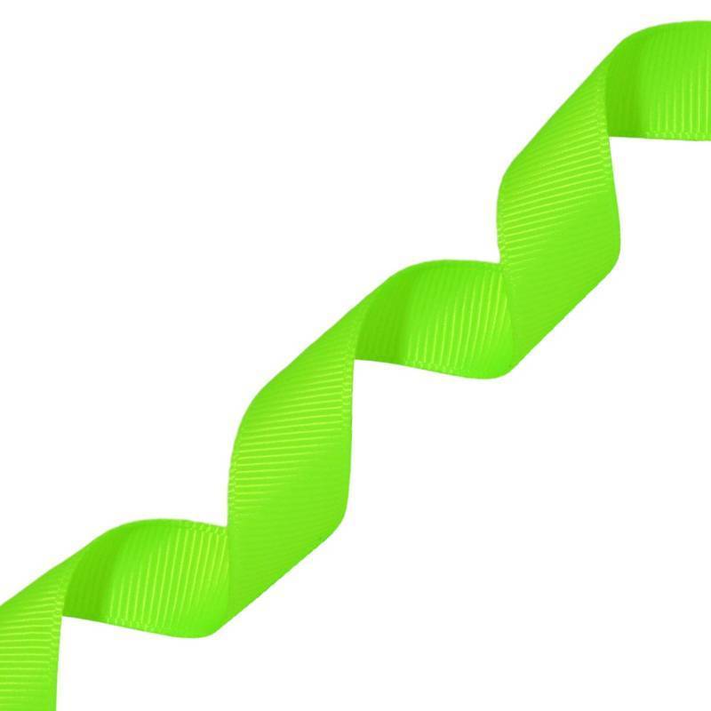lot 38636 image: Ribbon Grosgrain Fabric Solid Color Ribbons, Gift Wrapping, Christmas and Wedding D�cor, for Crafting and Floral Arrangements, 58-Inch by 20-Yard, Key Lime - Retail $10